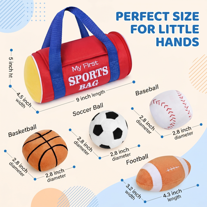 Interactive My First Sports Toy Bag Plush Set
