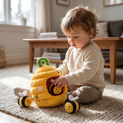 Interactive Bee Hive Sorting Toy for Toddlers