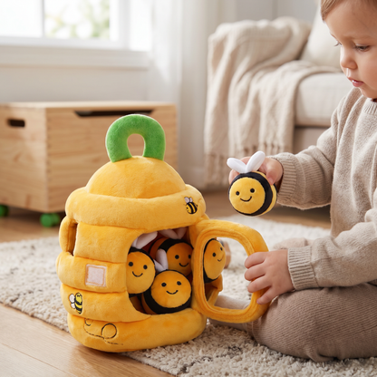Interactive Bee Hive Sorting Toy for Toddlers