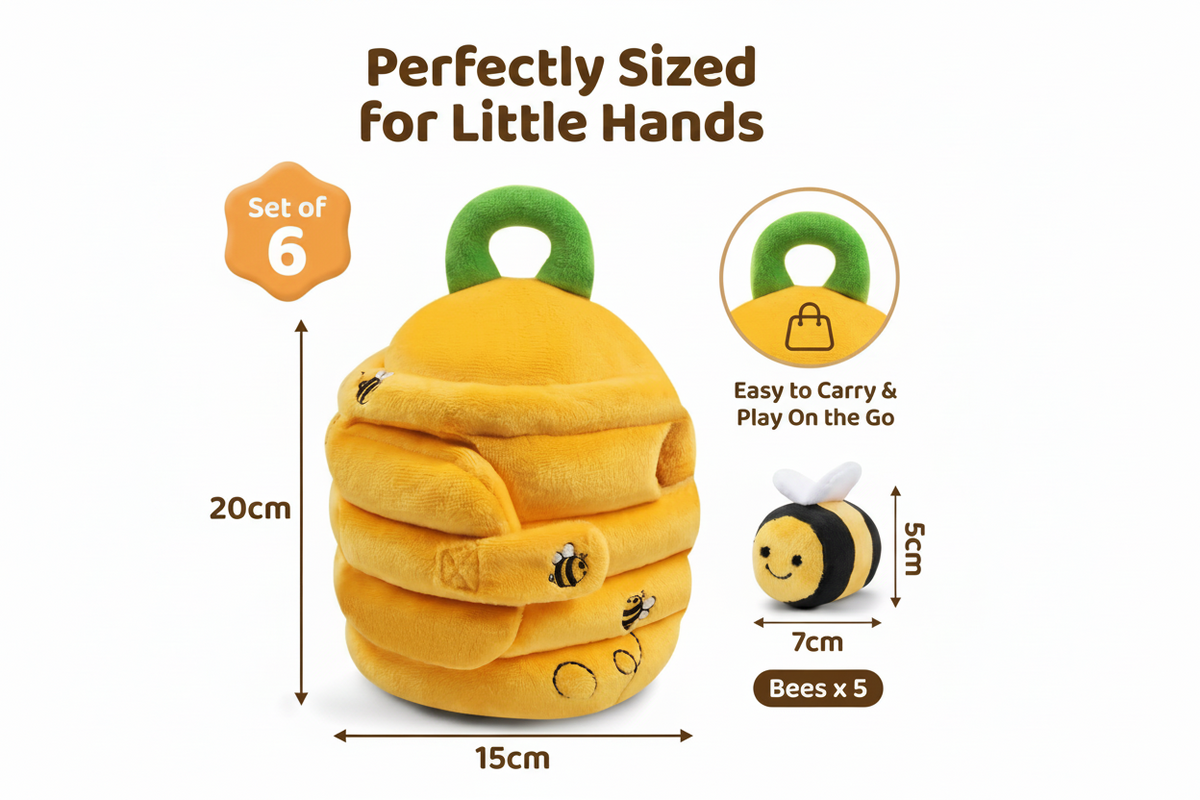 Interactive Bee Hive Sorting Toy for Toddlers