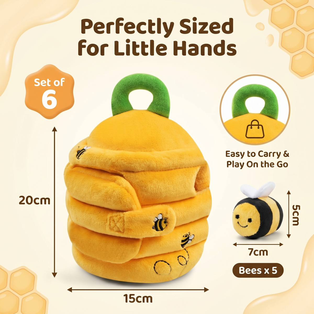 Interactive Bee Hive Sorting Toy for Toddlers