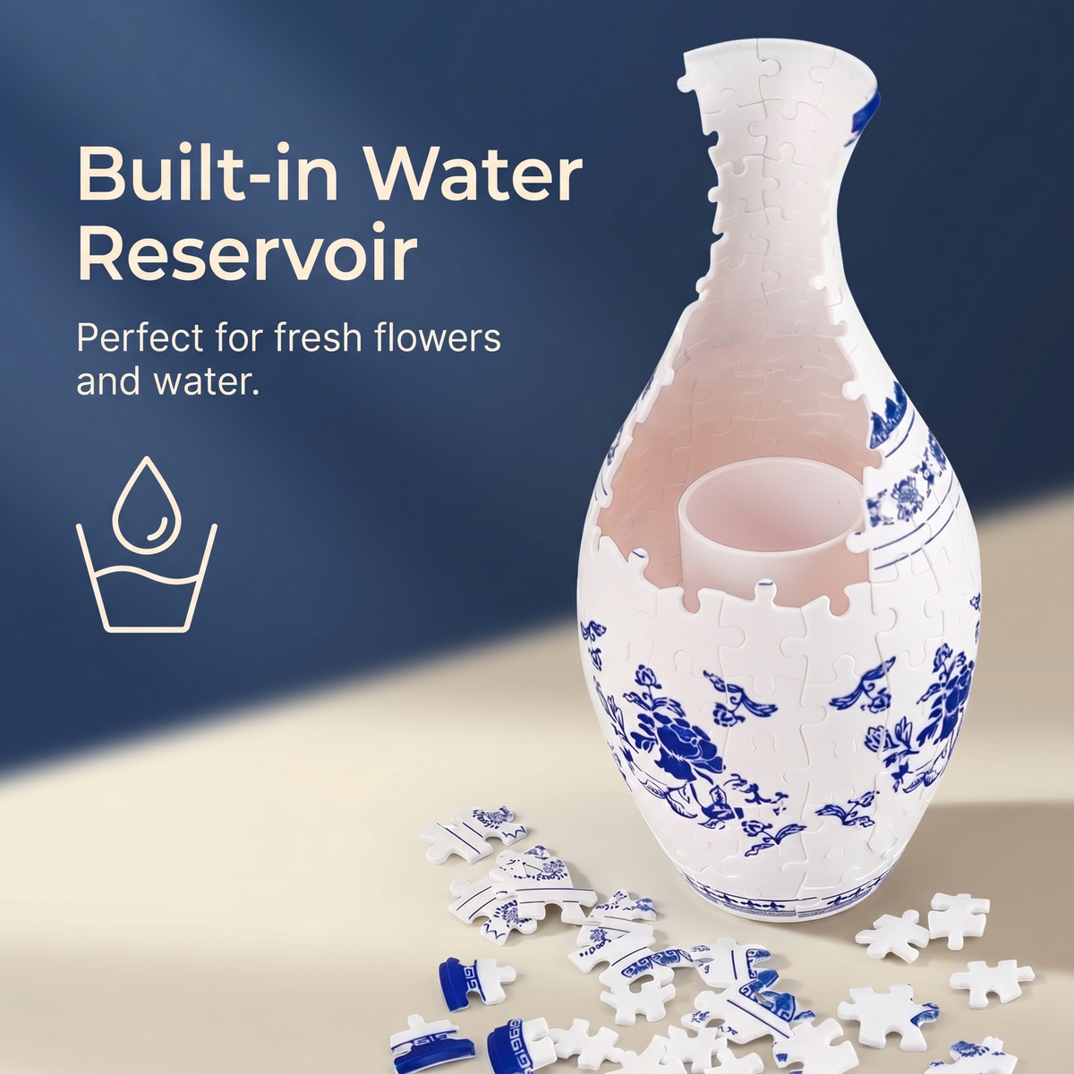 Interactive 3D Puzzle Flower Vase