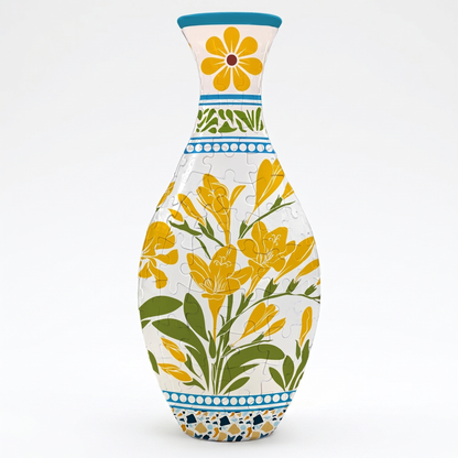 Interactive 3D Puzzle Flower Vase