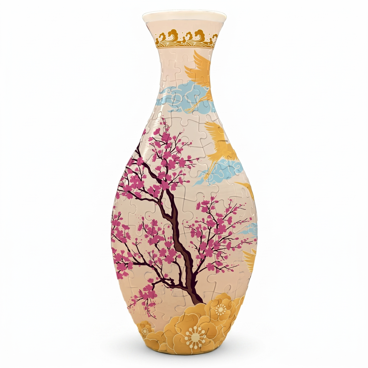 Interactive 3D Puzzle Flower Vase