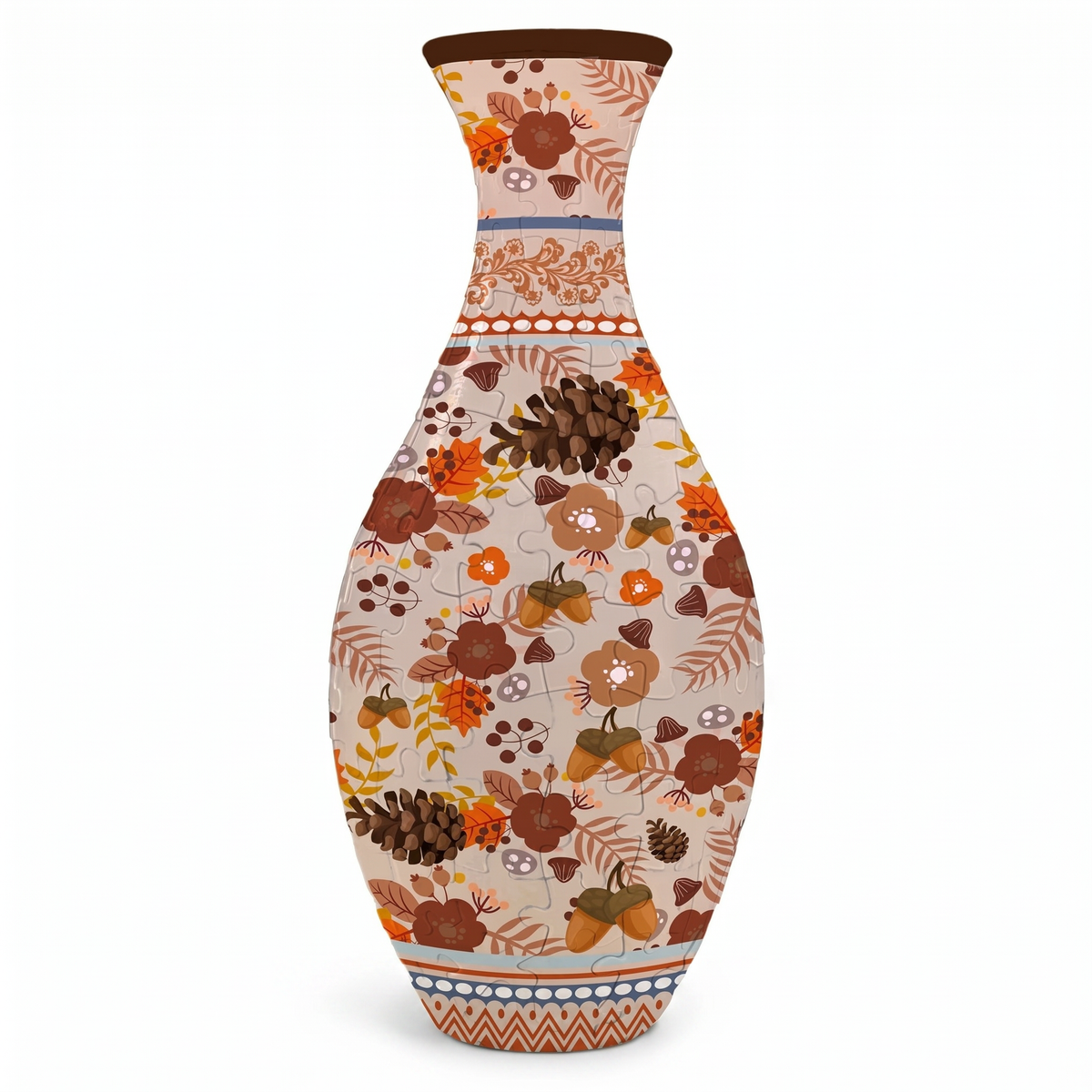 Interactive 3D Puzzle Flower Vase