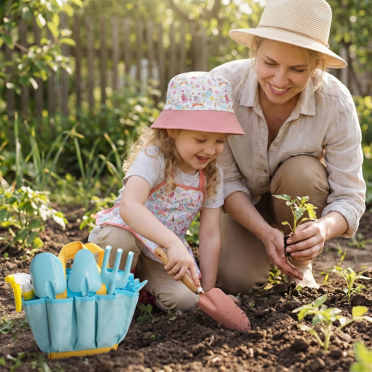 Kids Gardening Tool Set & Bag