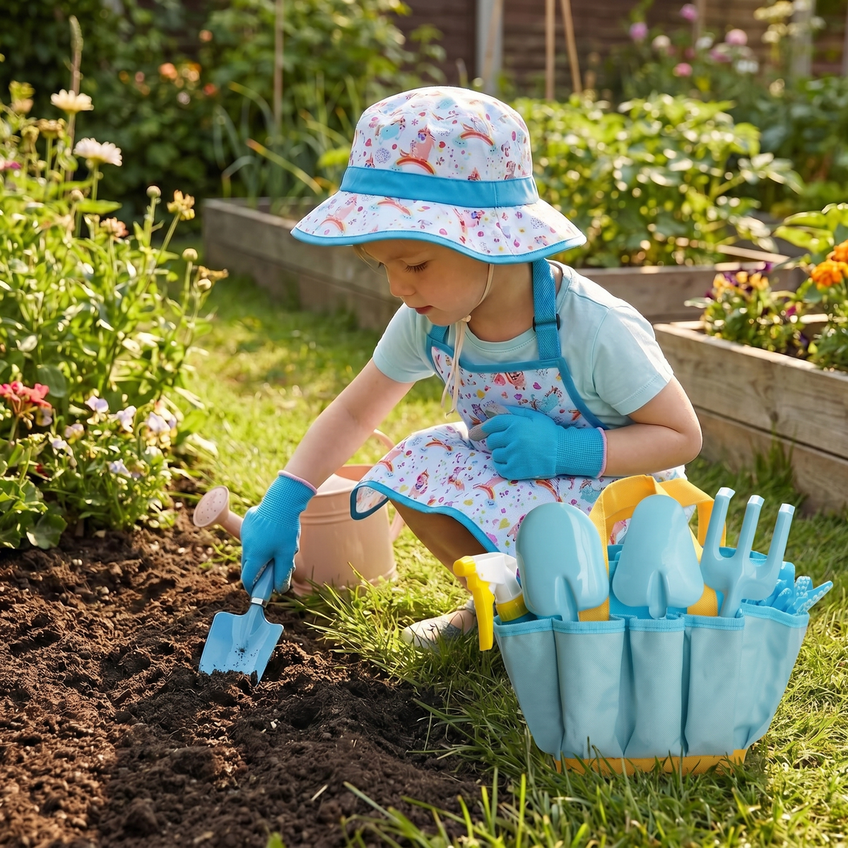 Kids Gardening Tool Set & Bag