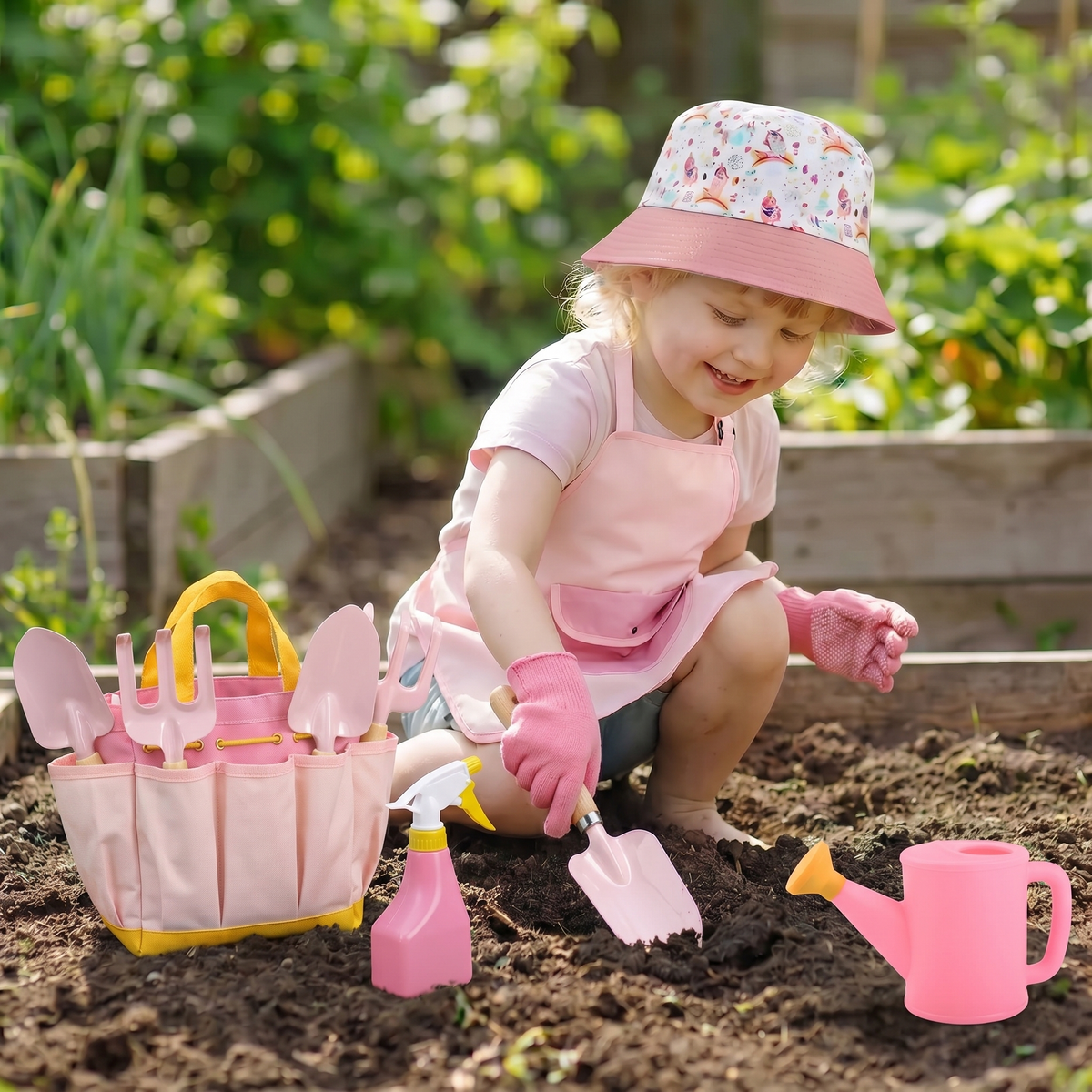 Kids Gardening Tool Set & Bag