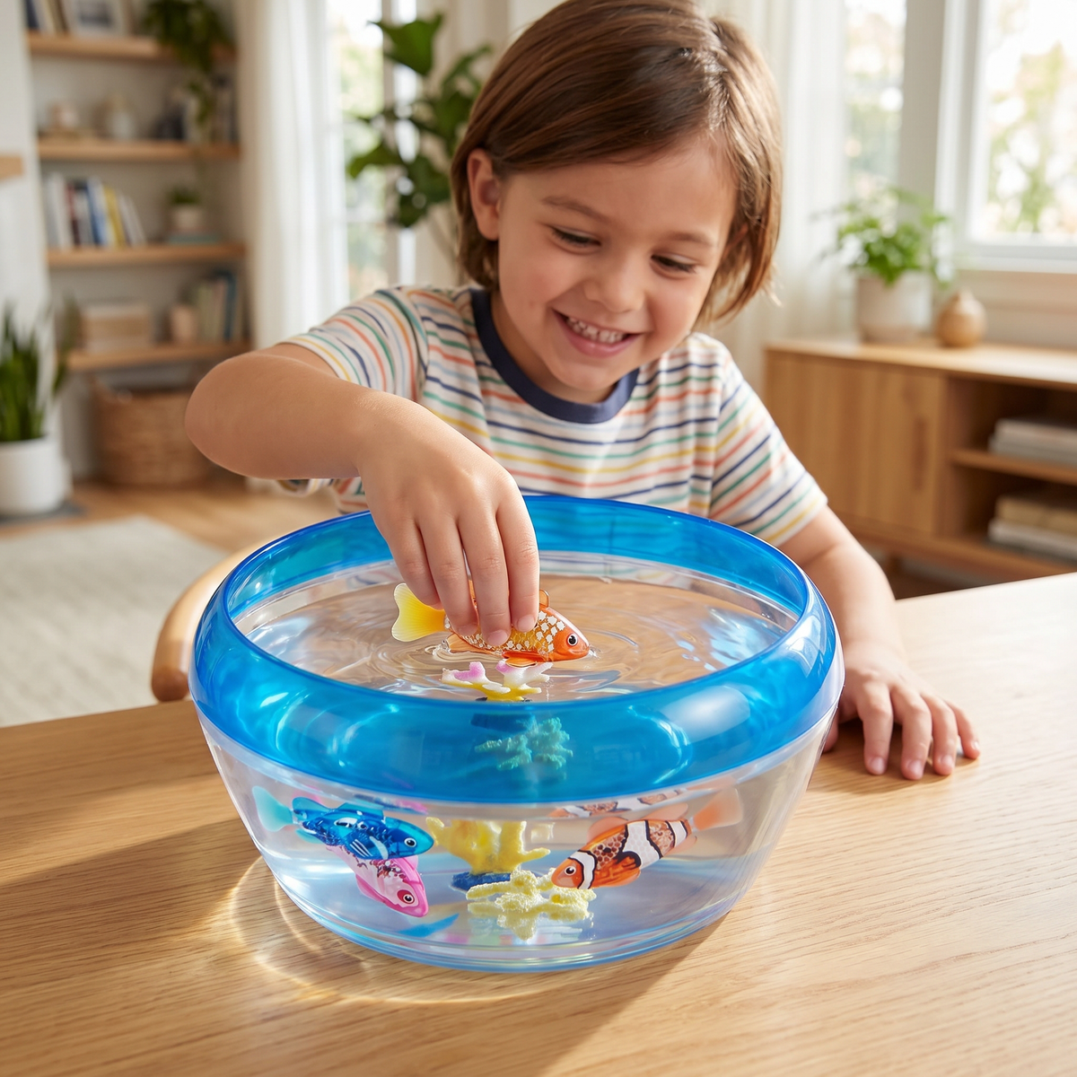 Interactive Realistic Water Activated Fish Toy for Kids (Random Colour)