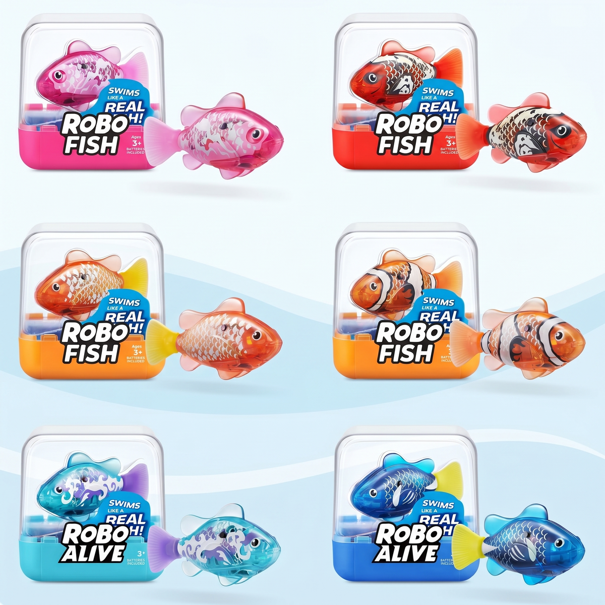 Interactive Realistic Water Activated Fish Toy for Kids (Random Colour)