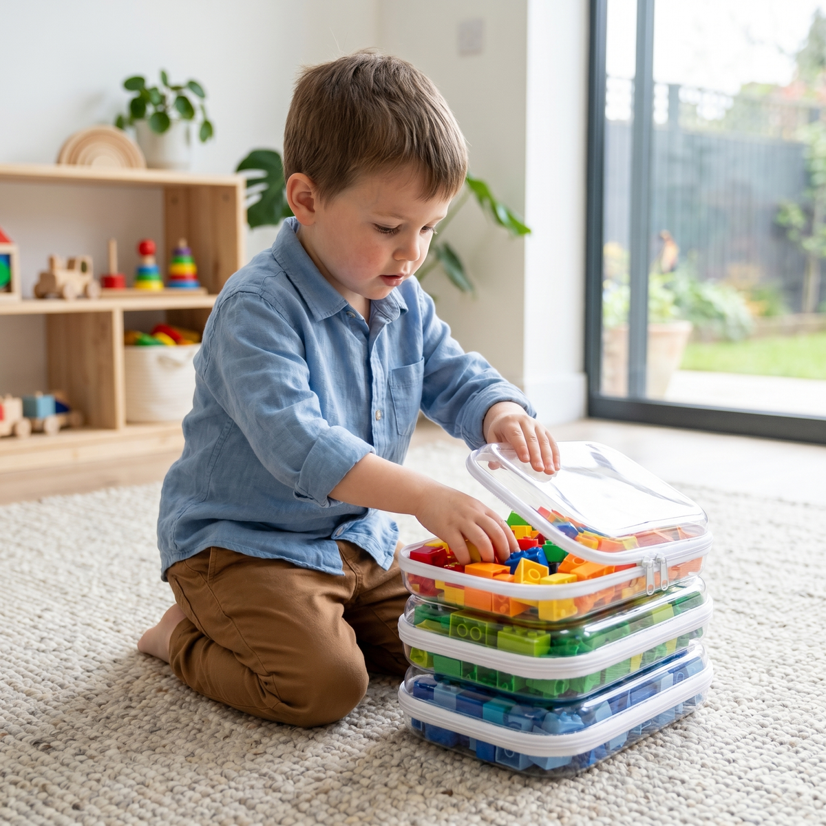 Interactive Clear Toy Organiser Pouches