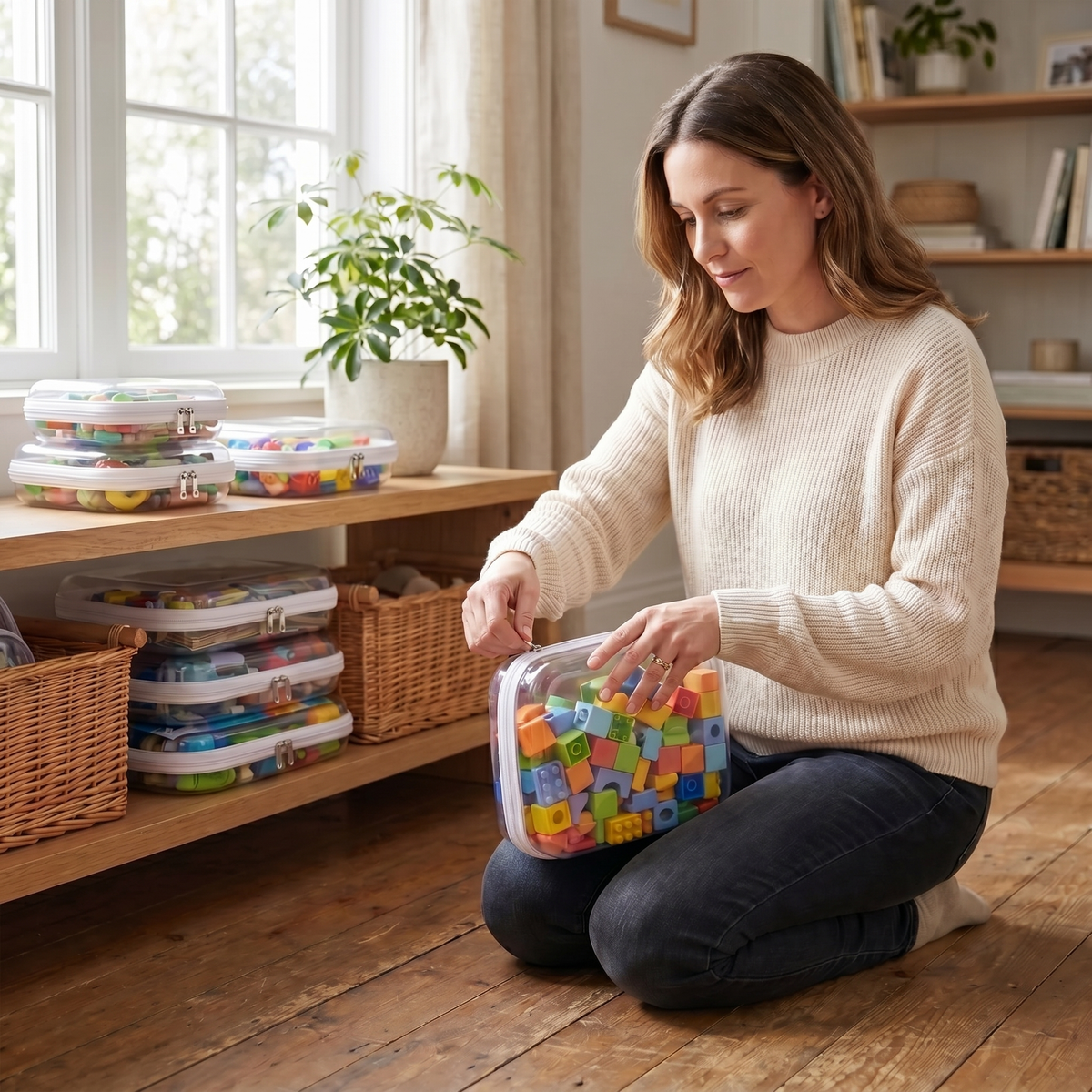 Interactive Clear Toy Organiser Pouches