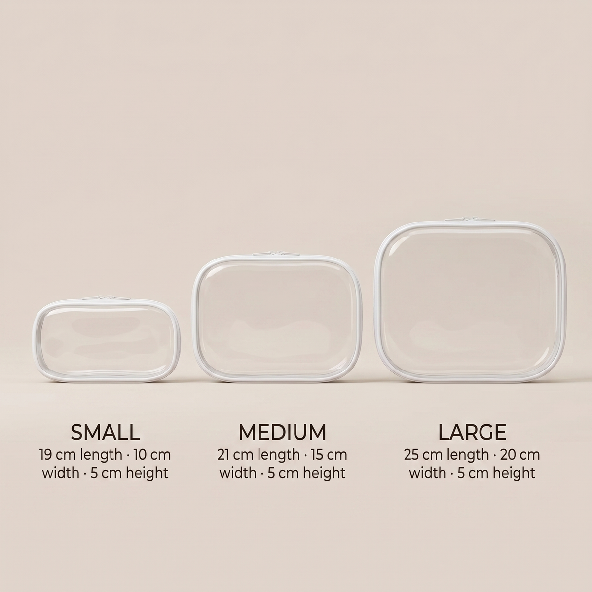 Interactive Clear Toy Organiser Pouches