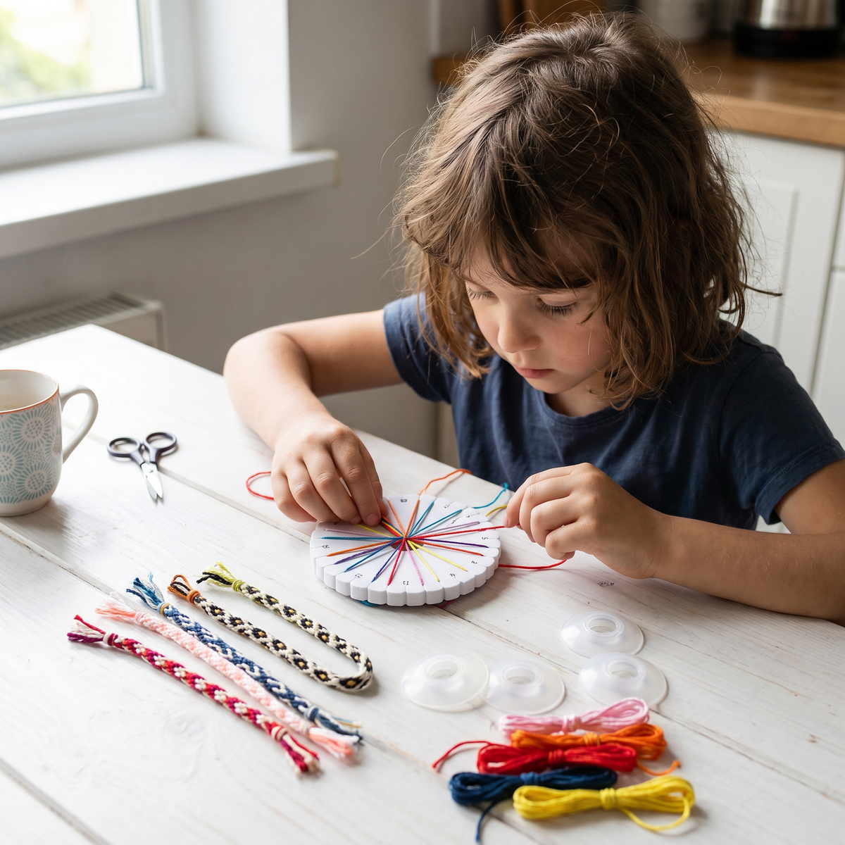 Creative Kumihimo Bracelet DIY Kit for Kids
