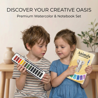 Calm & Create Guided Watercolour Book | Family Favourite