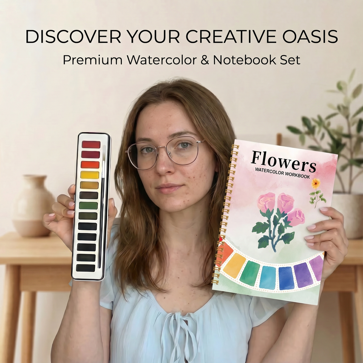 Calm & Create Guided Watercolour Book | Family Favourite