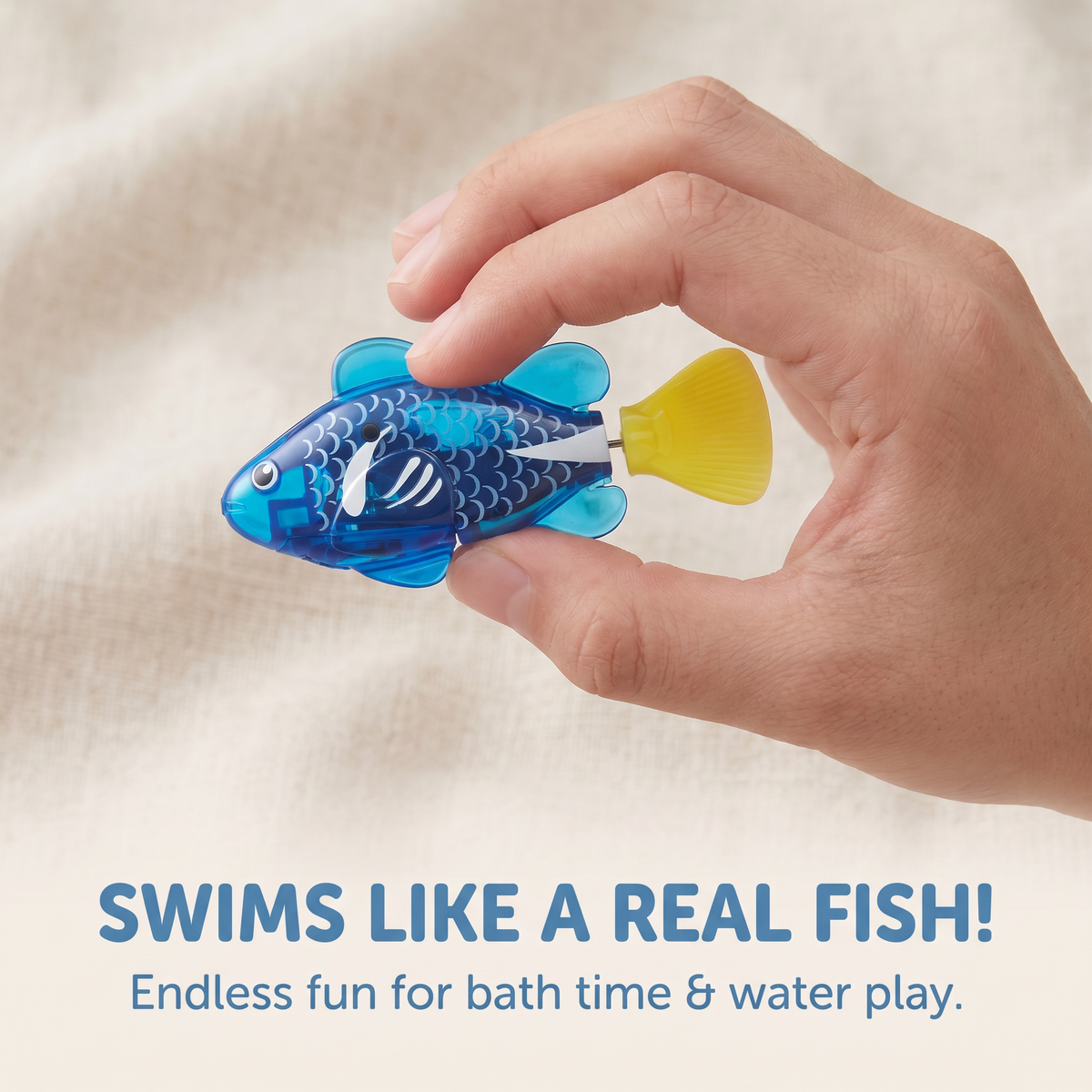 Interactive Realistic Water Activated Fish Toy for Kids (Random Colour)