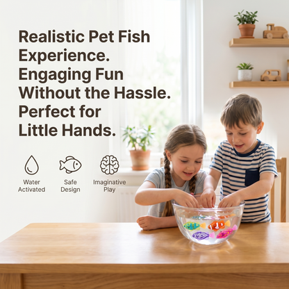 Interactive Realistic Water Activated Fish Toy for Kids (Random Colour)