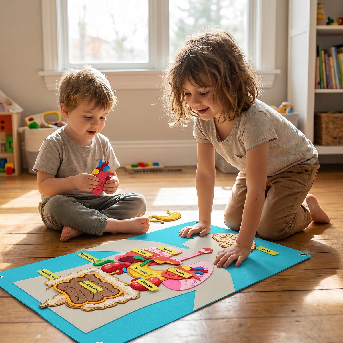Interactive Human Body Felt Board Educational Toy