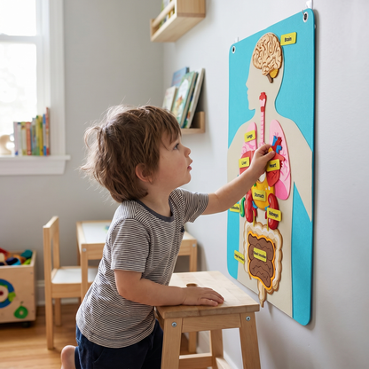 Interactive Human Body Felt Board Educational Toy