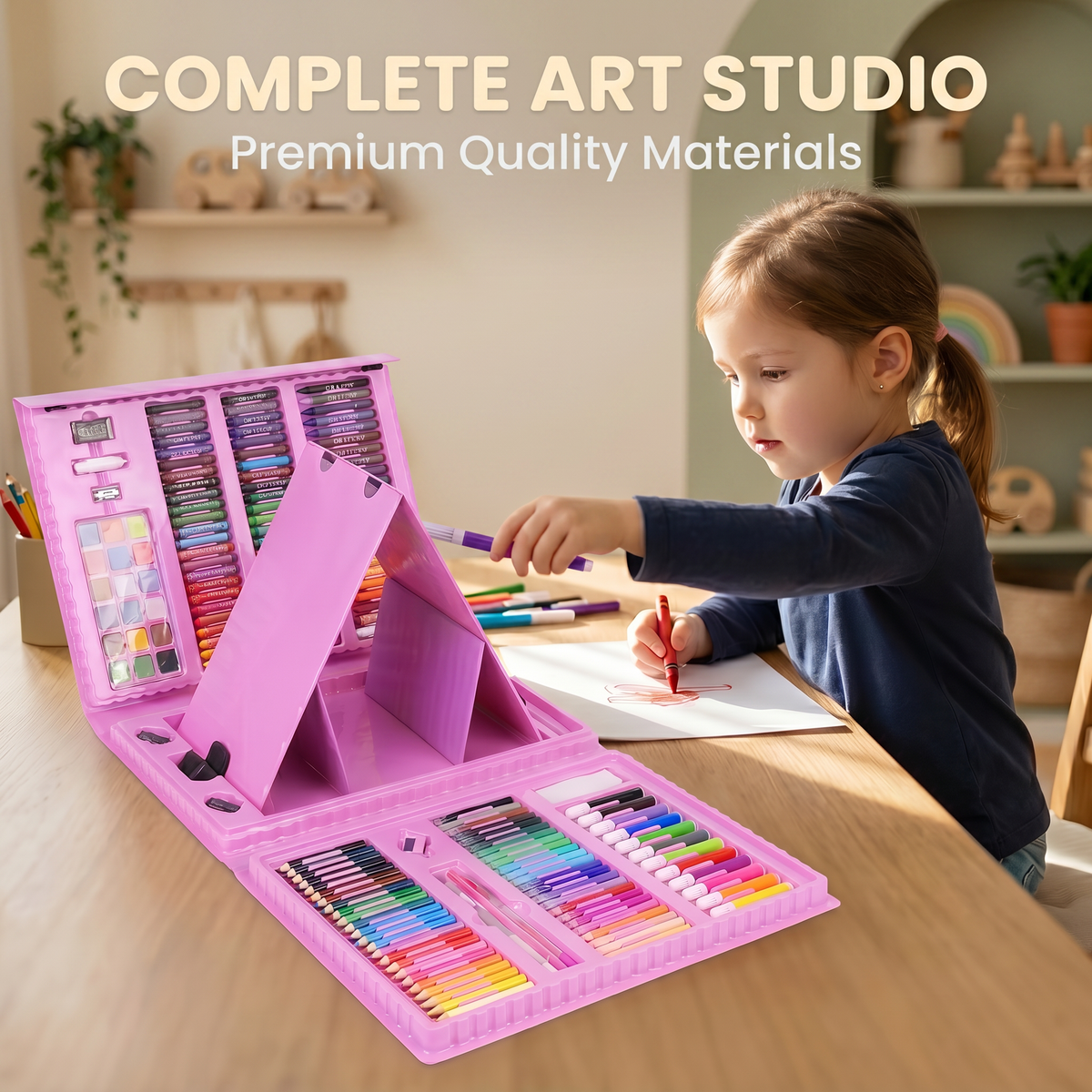 All In One Kids Creative Art Set (208 Pieces) for Kids