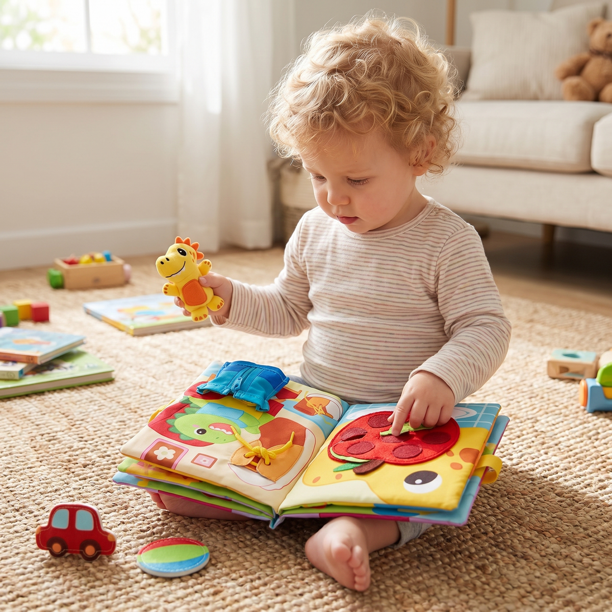 Soft Dinosaur Adventure Book – Toddlers
