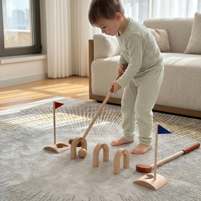 Wooden Kids Golf Set – Indoor Outdoor Play