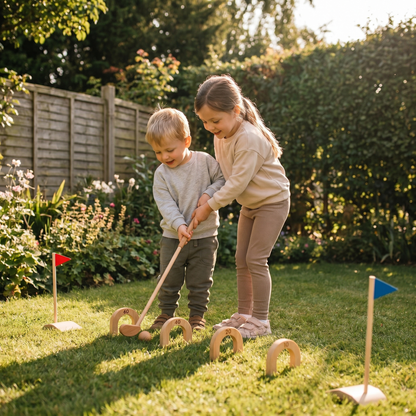 Wooden Kids Golf Set – Indoor Outdoor Play