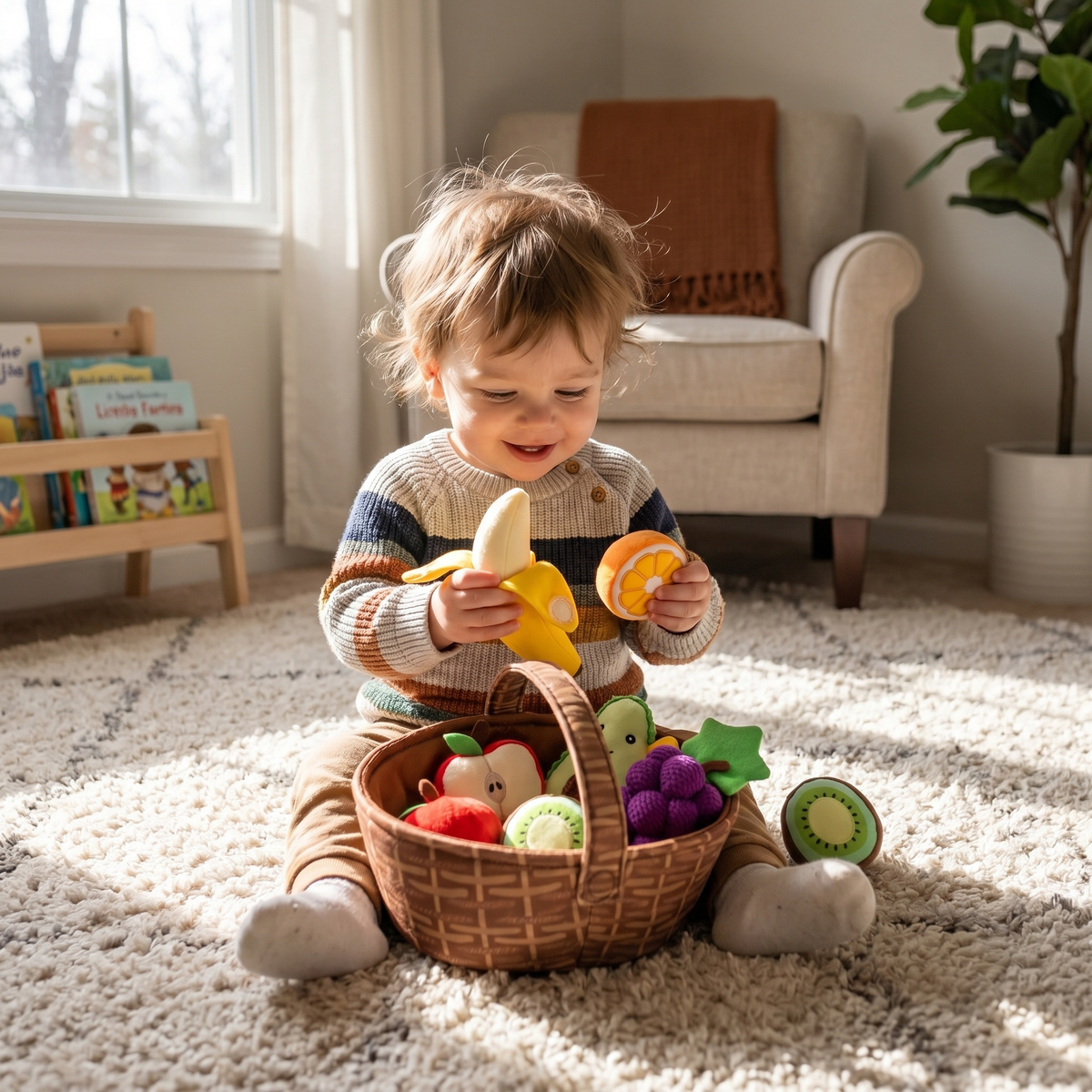 Fruit Friends Plush Activity Basket | Family Favourite