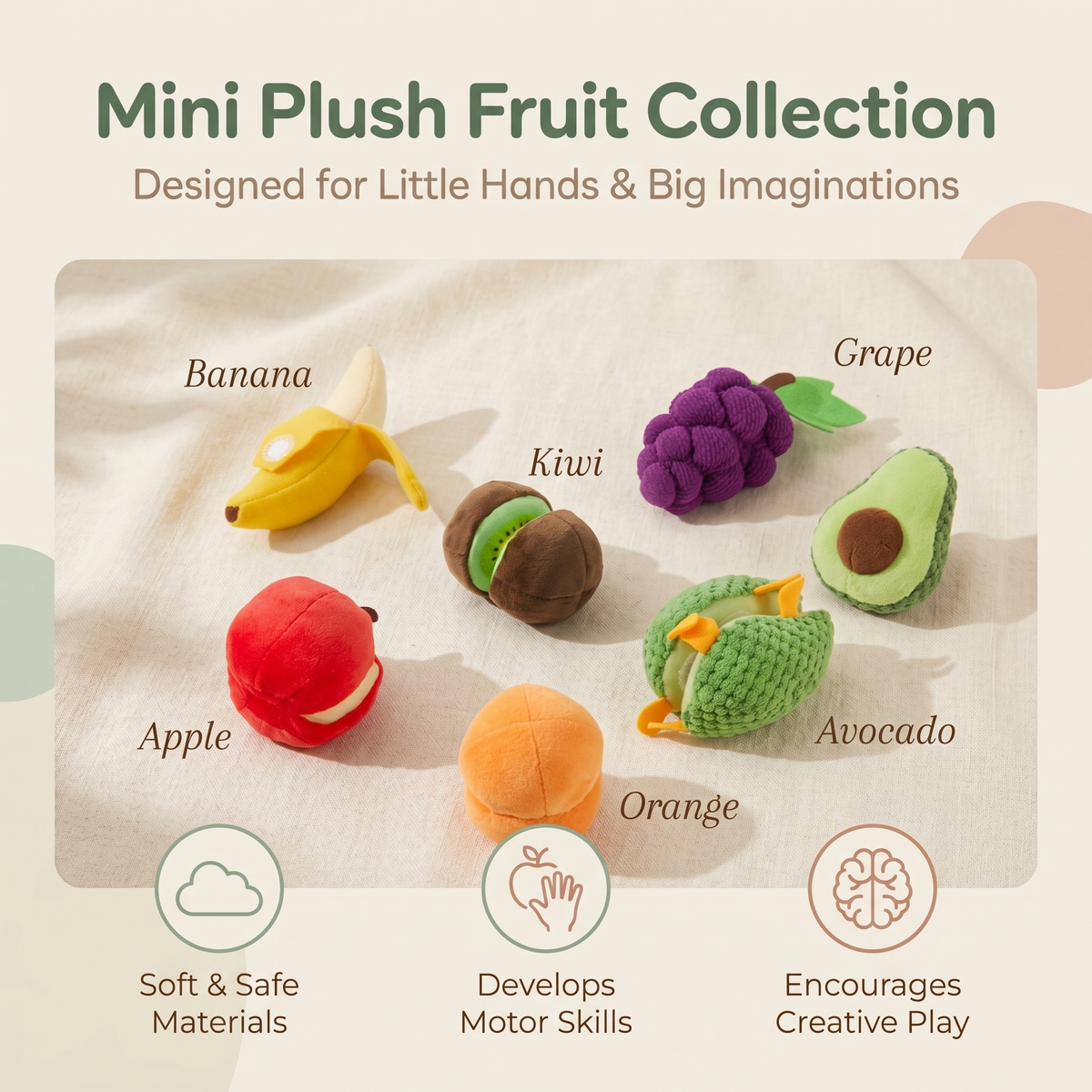Fruit Friends Plush Activity Basket | Family Favourite