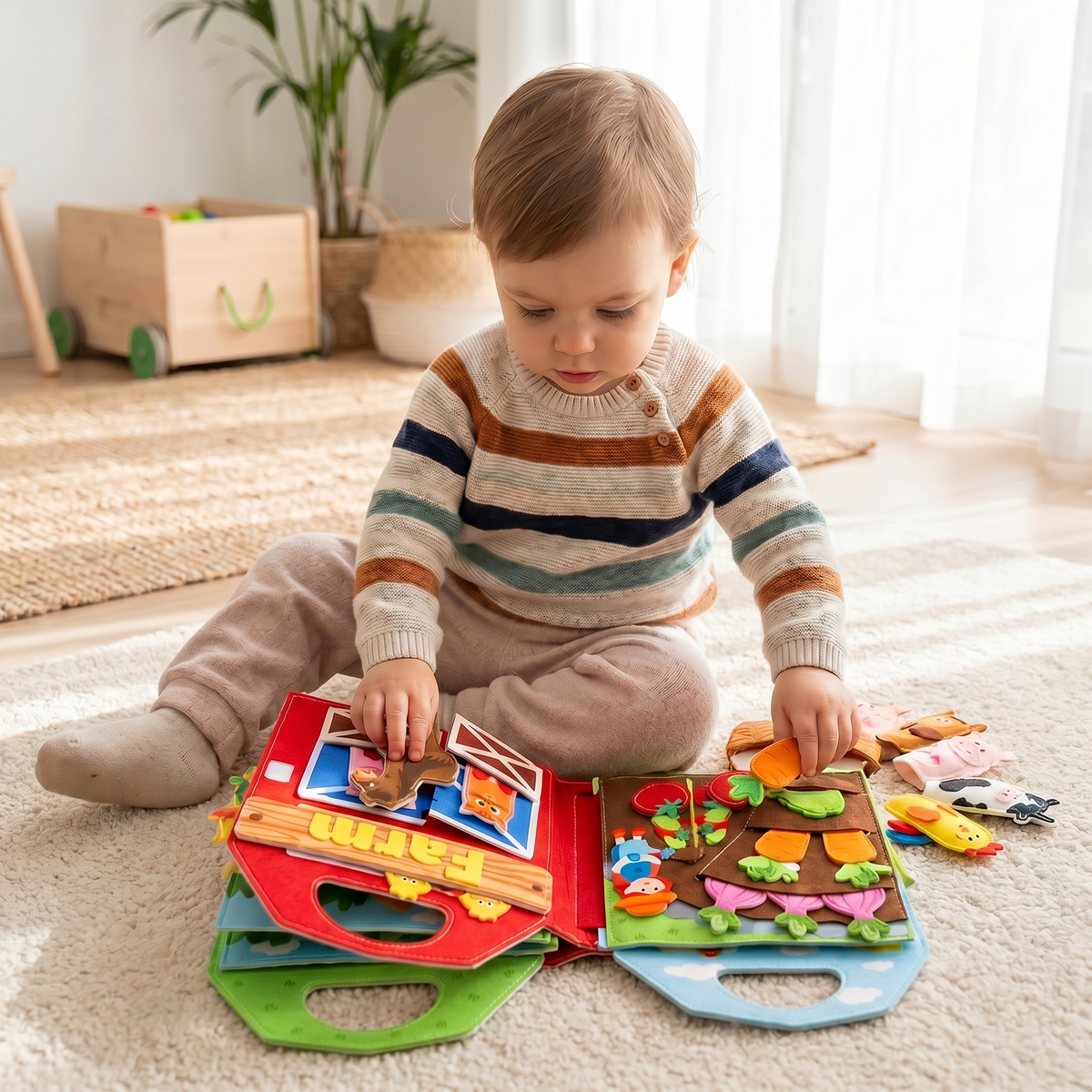 Interactive Farm Friends Learning Activity Book