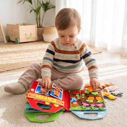 Interactive Farm Friends Learning Activity Book