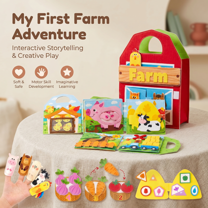 Interactive Farm Friends Learning Activity Book