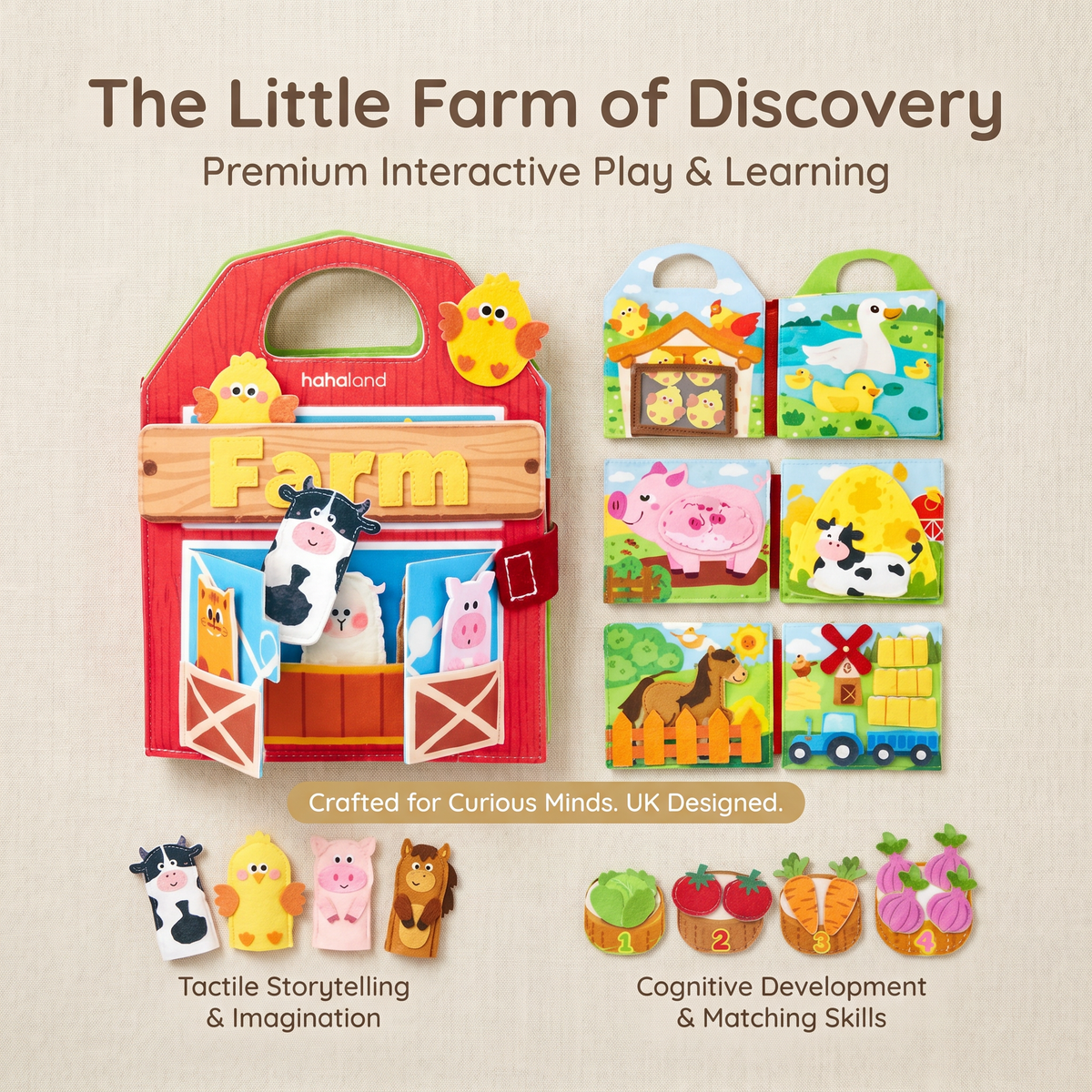 Interactive Farm Friends Learning Activity Book