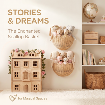Interactive Nursery Wall Basket for Plush Toys