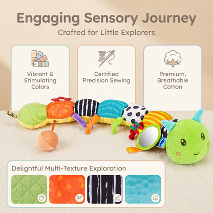 Interactive Soft Sensory Caterpillar Toy for Babies