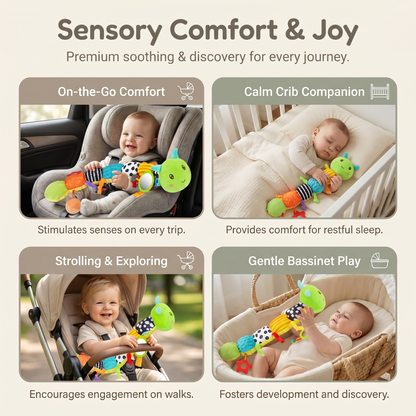 Interactive Soft Sensory Caterpillar Toy for Babies