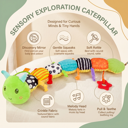 Interactive Soft Sensory Caterpillar Toy for Babies