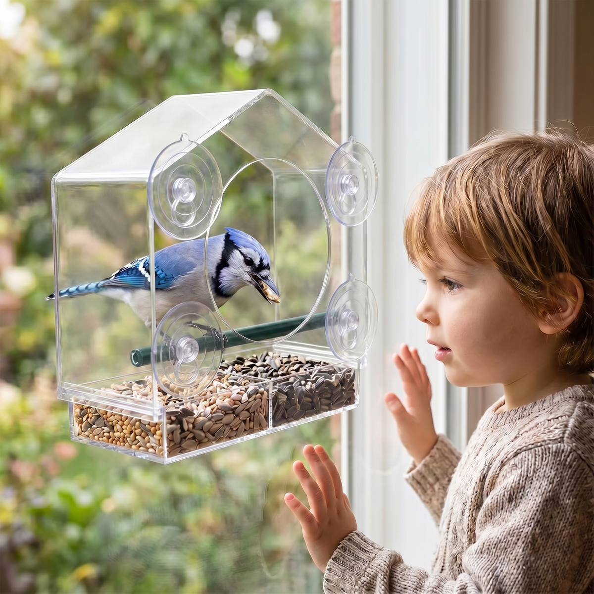 Clear Bird Watching Window Feeder | Family Favourite