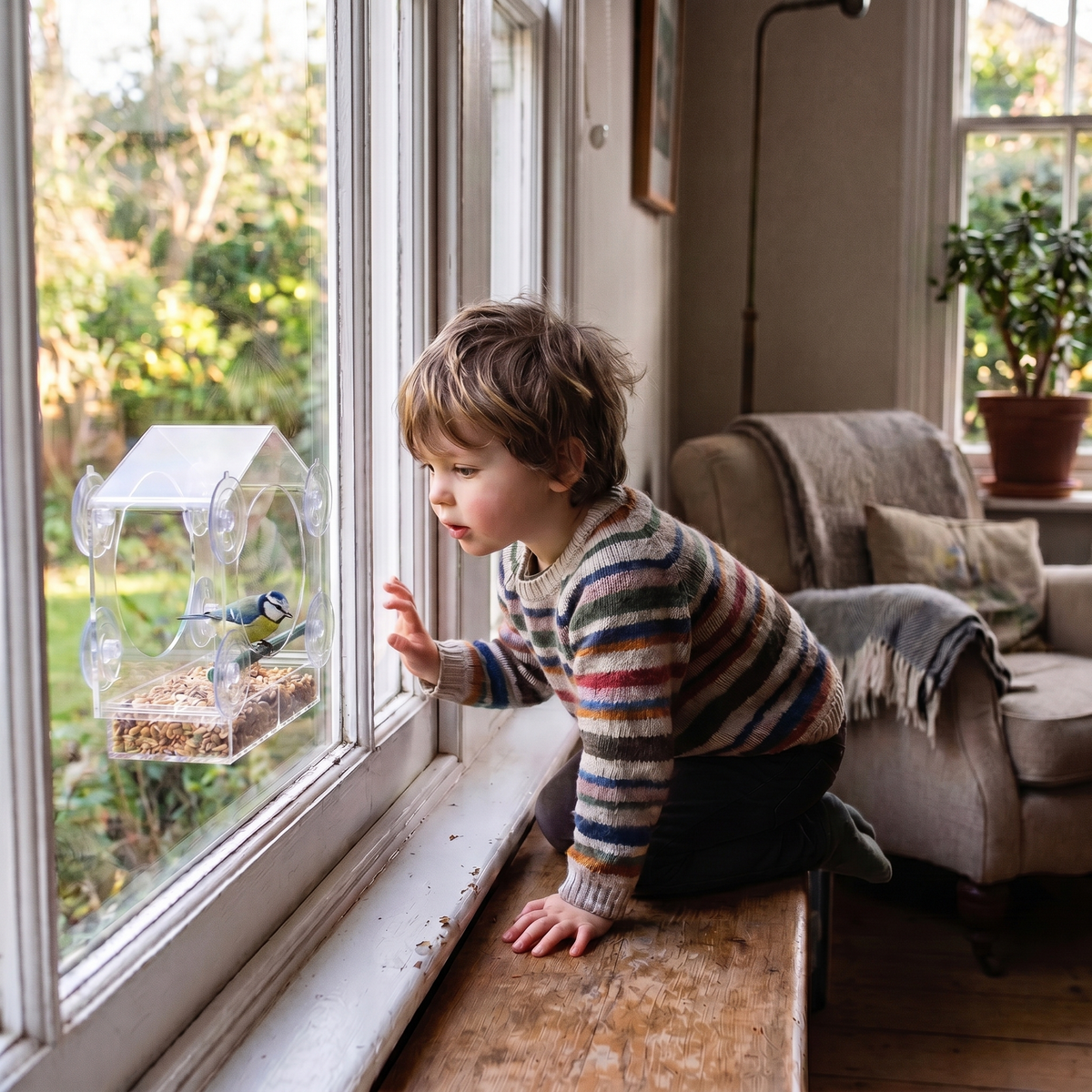 Clear Bird Watching Window Feeder | Family Favourite