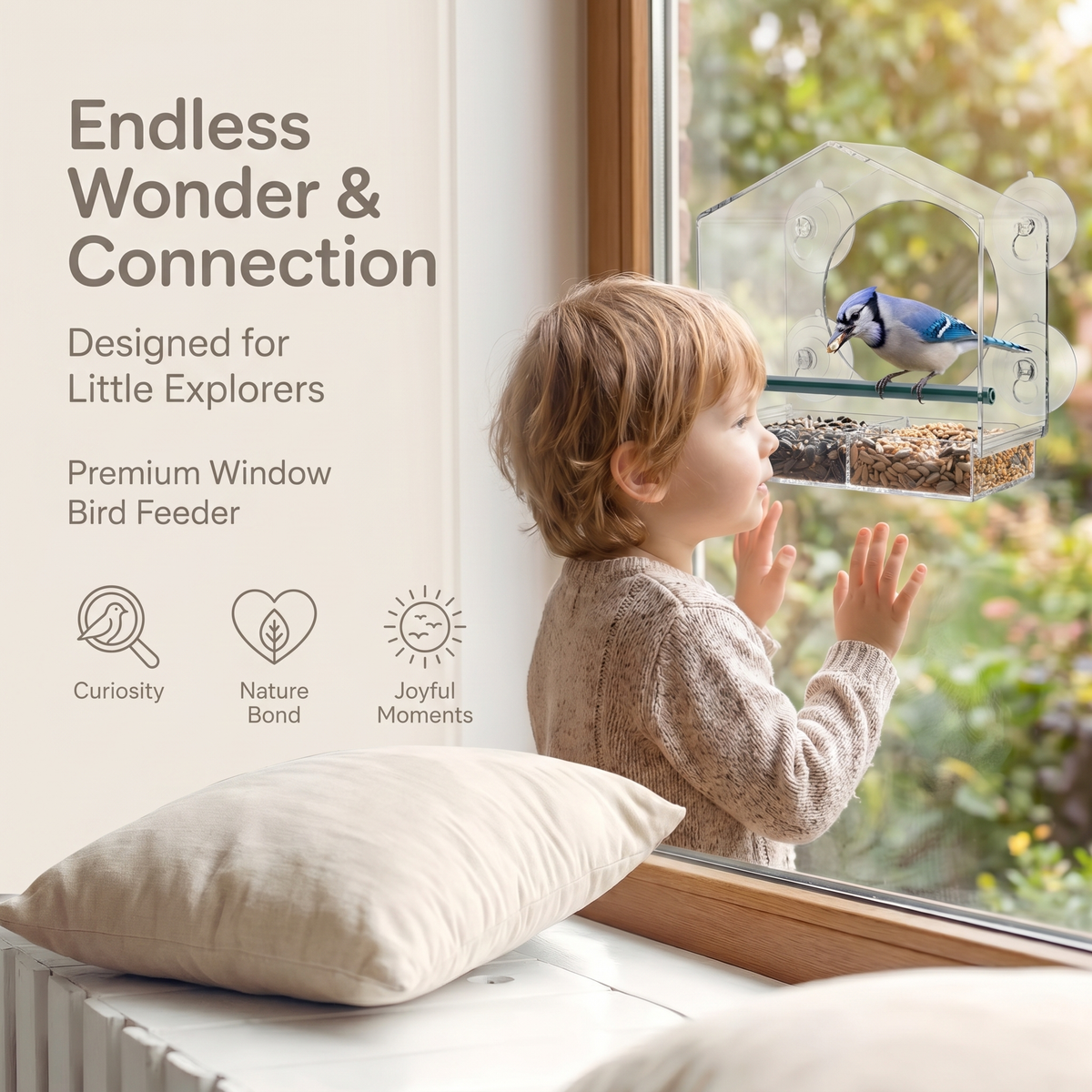 Clear Bird Watching Window Feeder | Family Favourite