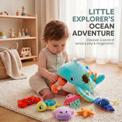 Ocean Friends Plush Discovery Set | Family Favourite