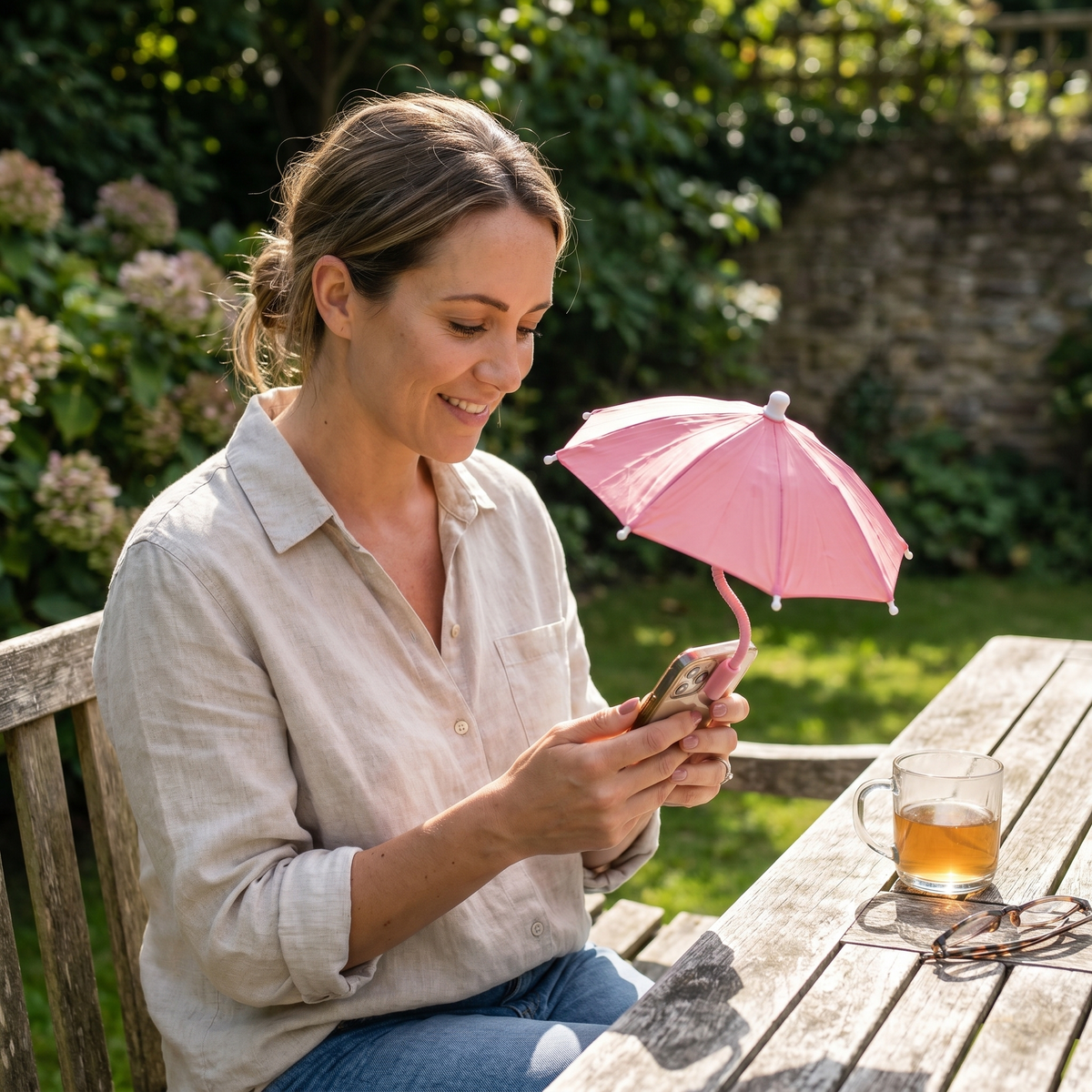 Phone Sun Shade Umbrella – Outdoor Use