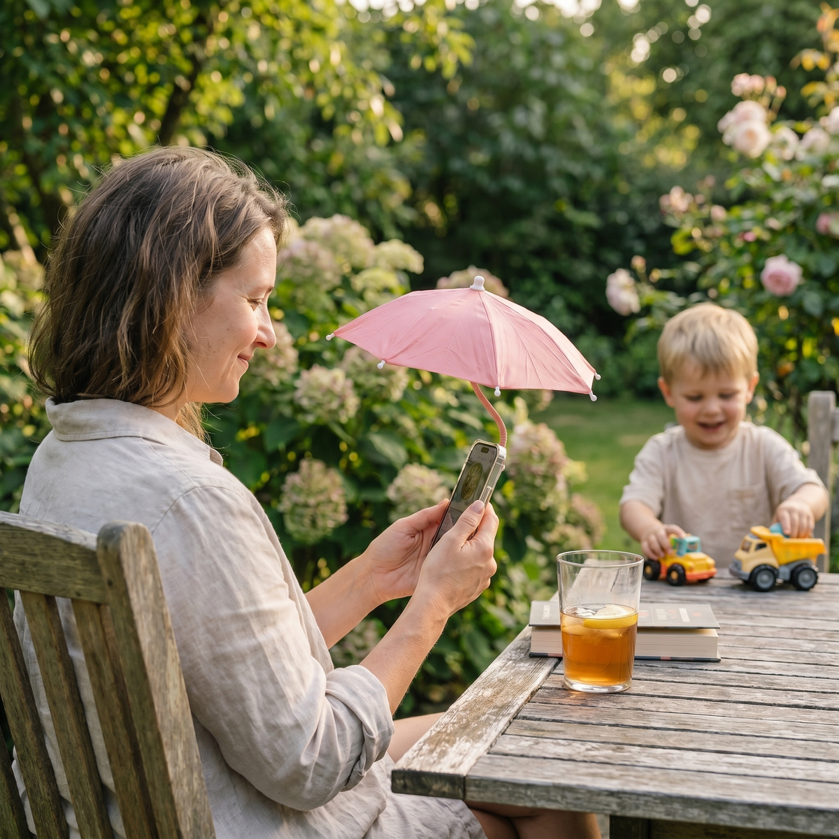Phone Sun Shade Umbrella – Outdoor Use