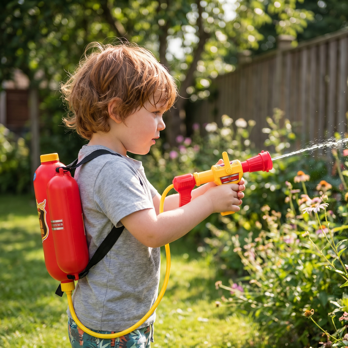 Firefighter Water Backpack Blaster – Kids