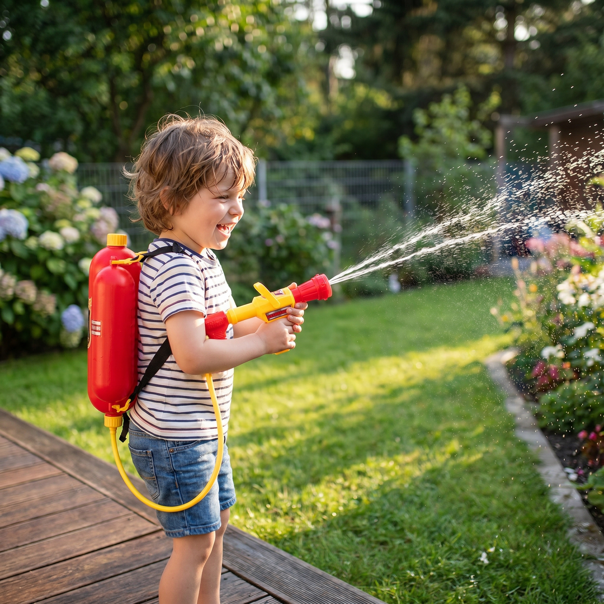 Firefighter Water Backpack Blaster – Kids
