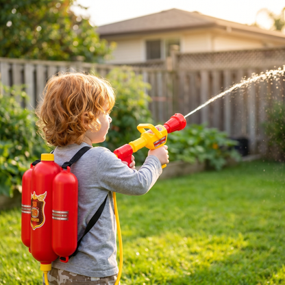 Firefighter Water Backpack Blaster – Kids