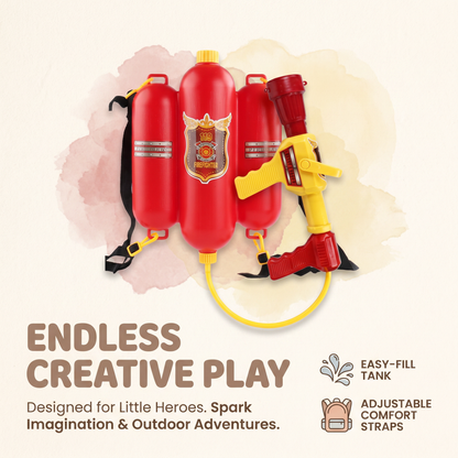 Firefighter Water Backpack Blaster – Kids