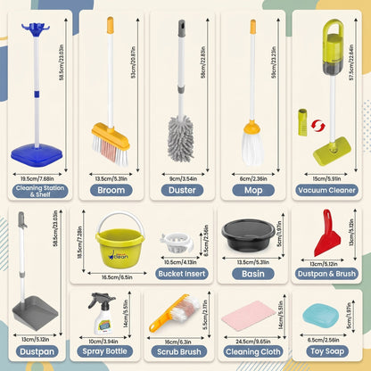 Kids Interactive Cleaning Play Set for Kids
