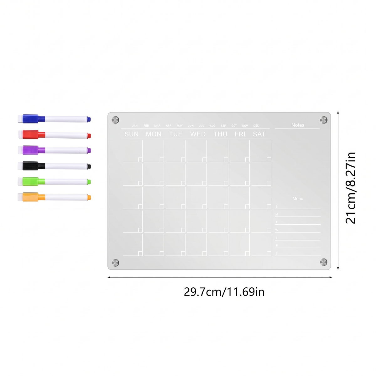 Magnetic Family Fridge Calendar Planner | Family Favourite